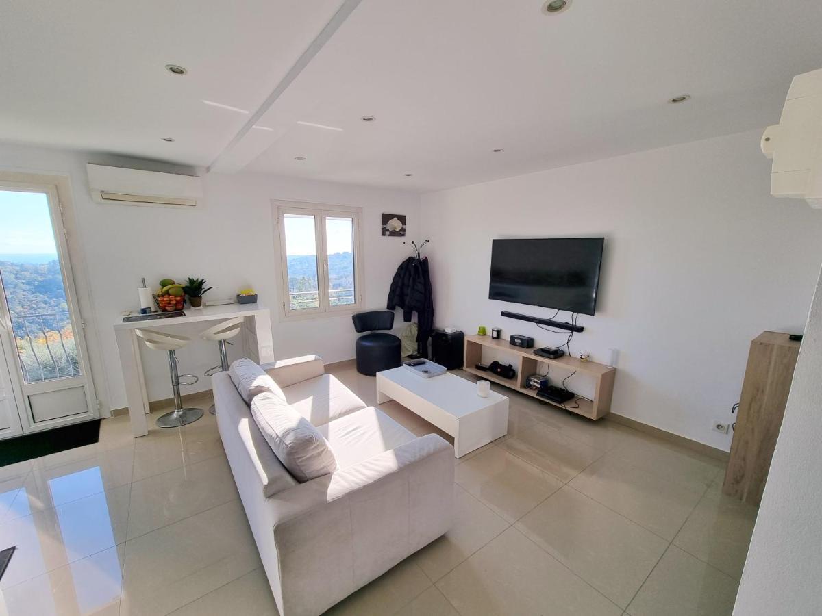 2 Pieces D'Exception Vue Mer Apartment Vence Bagian luar foto